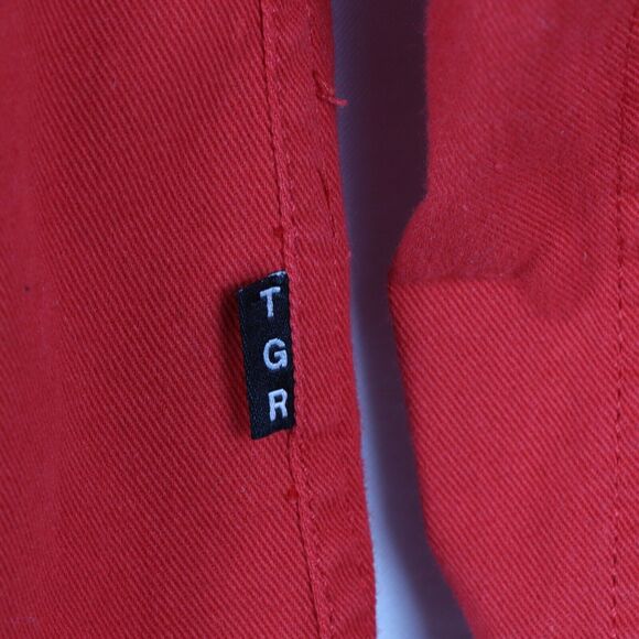 Teton x Grateful Dead Denim Button Up Workshirt Men's Size Small Red - Picture 7 of 7